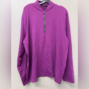 Greyson Golf Pullover Men's Mens Size XL 1/4 Zip Purple Hawkeye